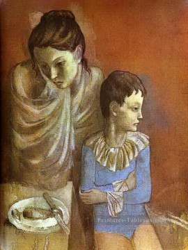 Tumblers Mère et Fils 1905 cubiste Pablo Picasso Peinture à l'huile